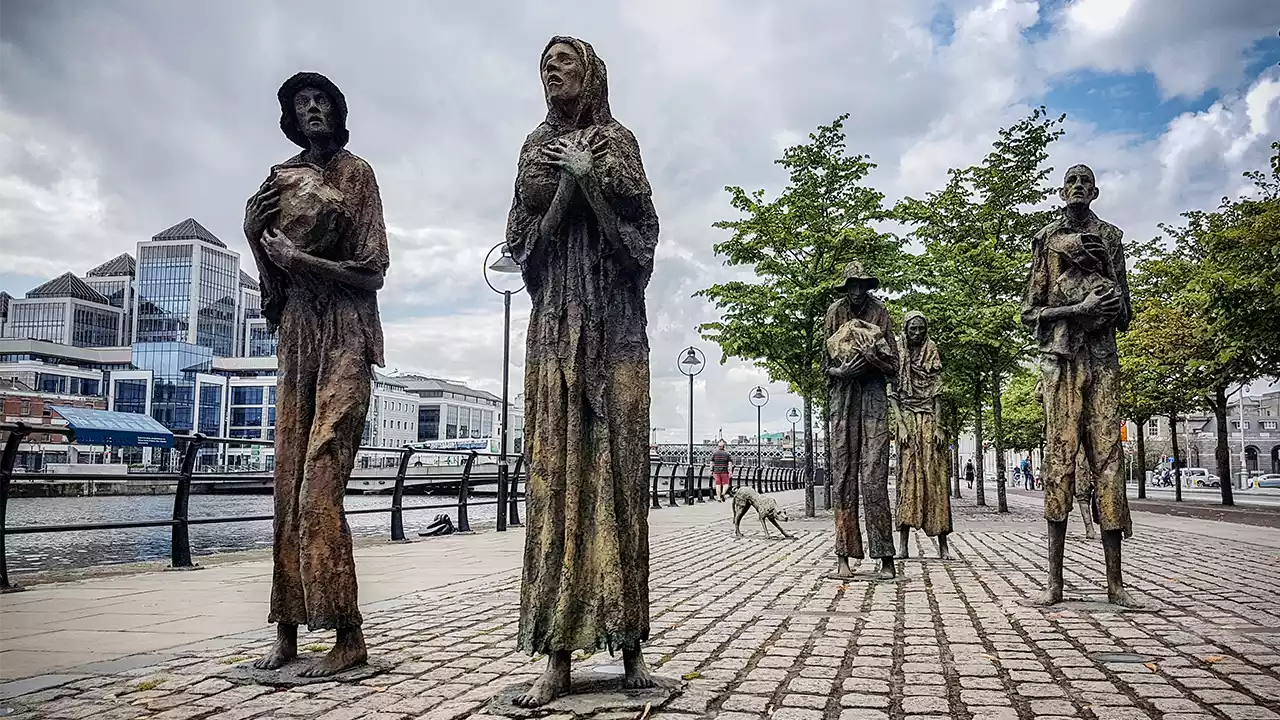 Famine Memorial Dublin Header